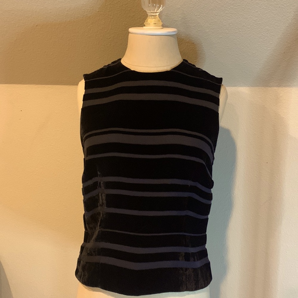 Ann Taylor black velvet top